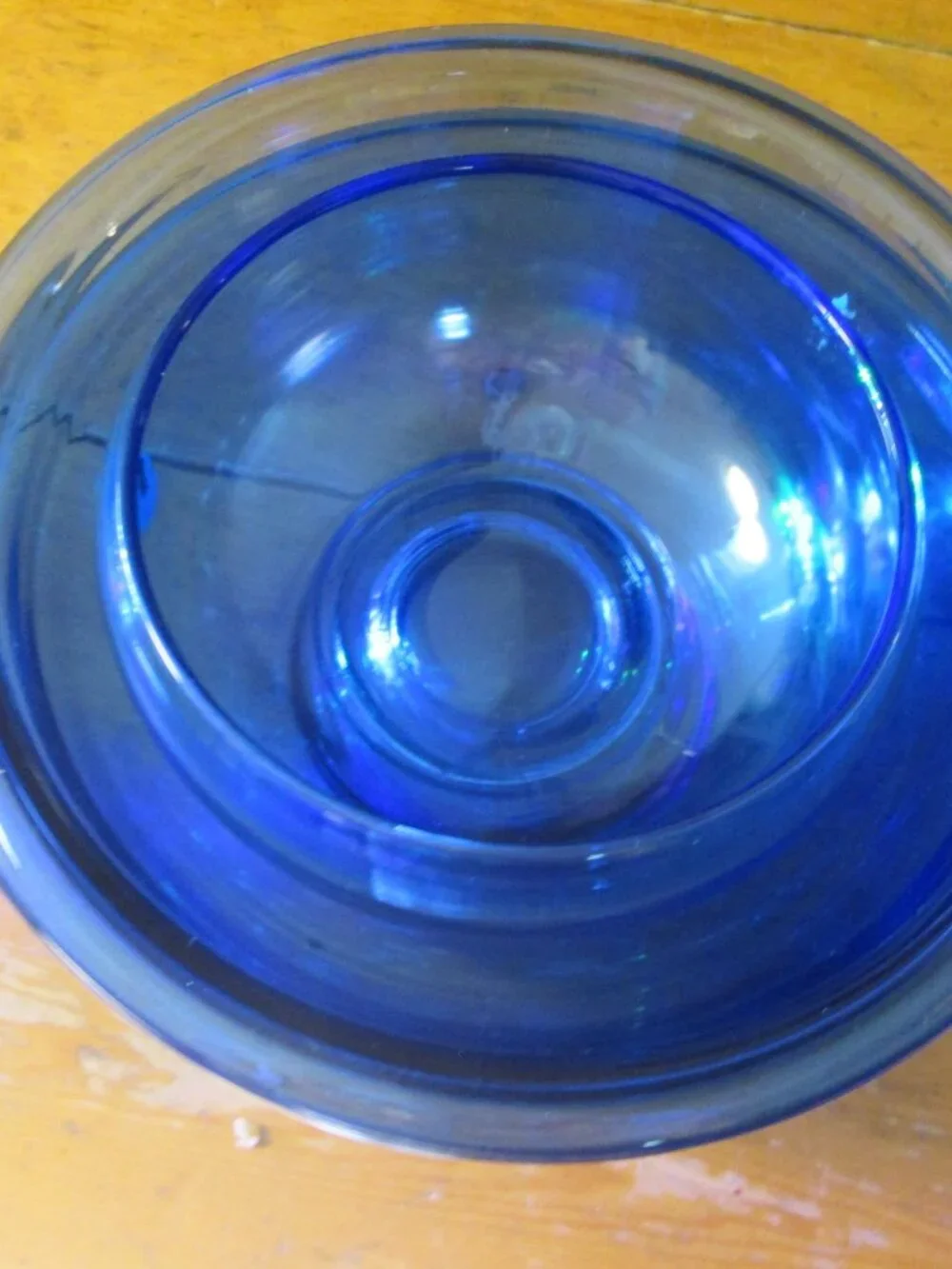 Pyrex 2 pc serving mixing bowls in cobolt blue 1.5qt one single cobolt blue